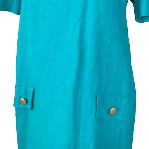 Vintage Nipon Executive size 16 linen dress. 0609 - Picture 5 of 9